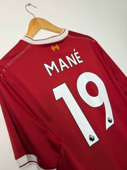 Sadio Mane Liverpool FC 2017-18 home football shirt (L)