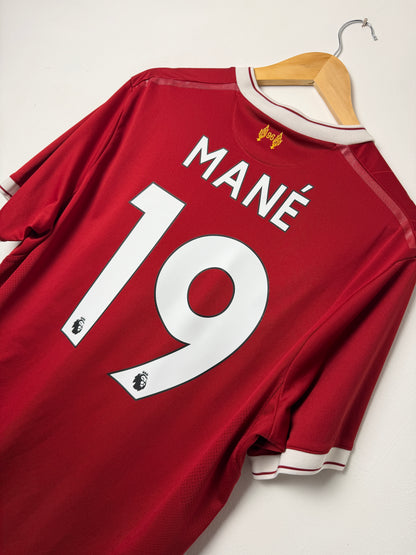 Sadio Mane Liverpool FC 2017-18 home football shirt (L)