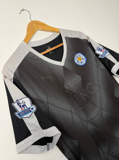 Jamie Vardy Leicester City FC 2015-16 away football shirt (L)