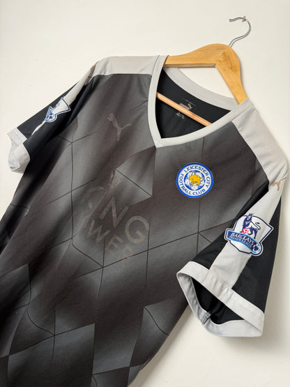Jamie Vardy Leicester City FC 2015-16 away football shirt (L)