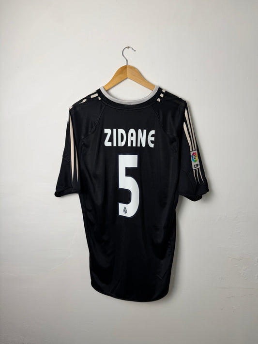 Zinedine Zidane Real Madrid 2004-05 away football shirt (L)