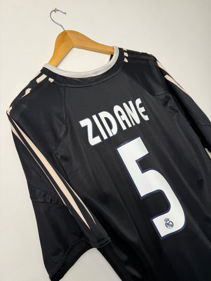 Zinedine Zidane Real Madrid 2004-05 away football shirt (L)
