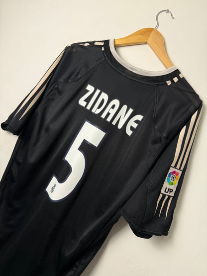 Zinedine Zidane Real Madrid 2004-05 away football shirt (L)