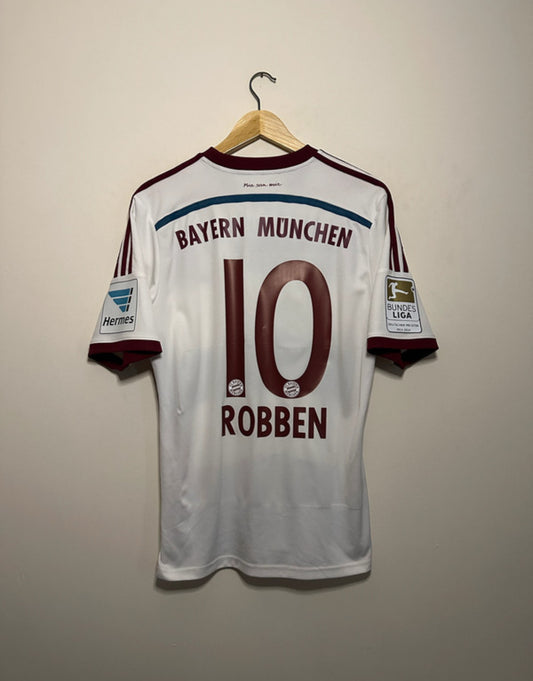 Arjen Robben FC Bayern Munich 2014-15 away football shirt (M)