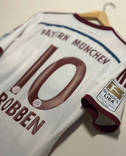 Arjen Robben FC Bayern Munich 2014-15 away football shirt (M)