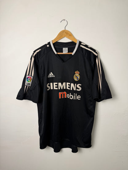 Zinedine Zidane Real Madrid 2004-05 away football shirt (L)