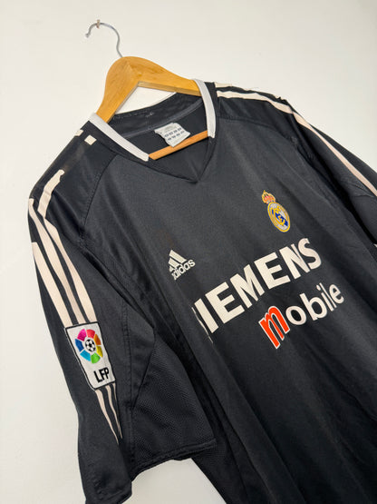 Zinedine Zidane Real Madrid 2004-05 away football shirt (L)