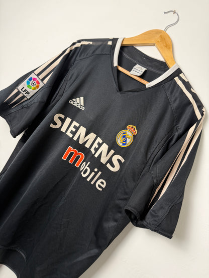 Zinedine Zidane Real Madrid 2004-05 away football shirt (L)