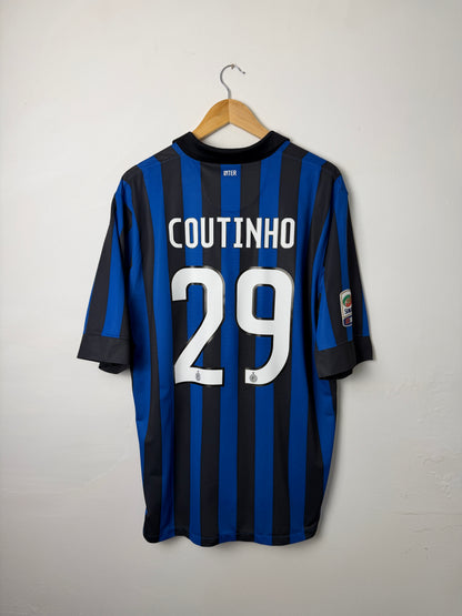 Phillipe Coutinho Inter Milan 2011-12 home football shirt (XL)