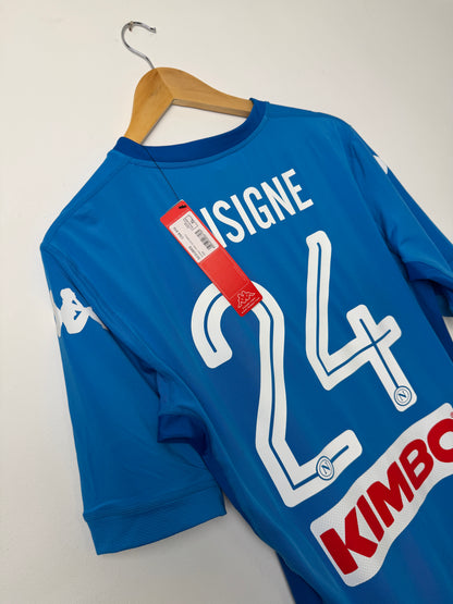 Lorenzo Insigne SSC Napoli 2017-18 home football shirt (XL)