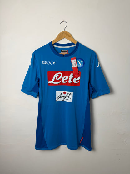 Lorenzo Insigne SSC Napoli 2017-18 home football shirt (XL)