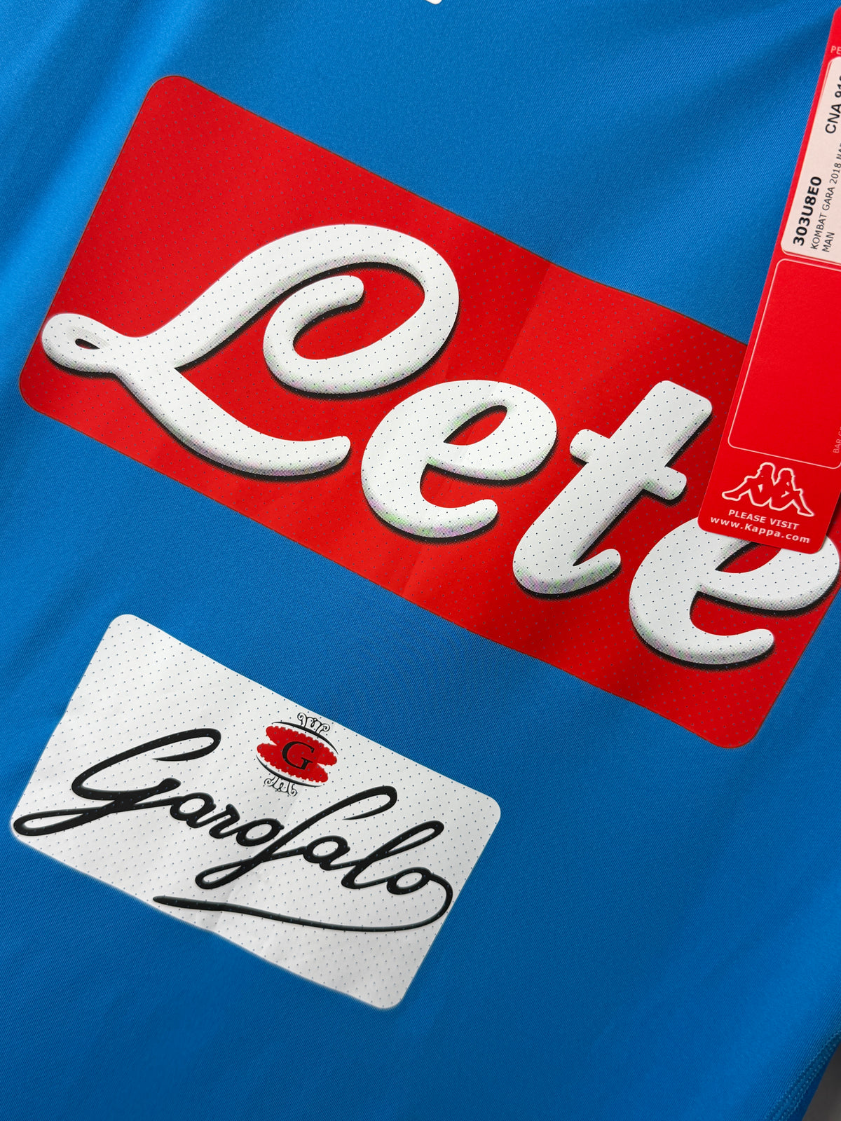 Lorenzo Insigne SSC Napoli 2017-18 home football shirt (XL)