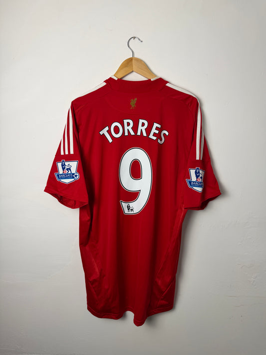 Fernando Torres Liverpool FC 2008-09 home football shirt (XL)