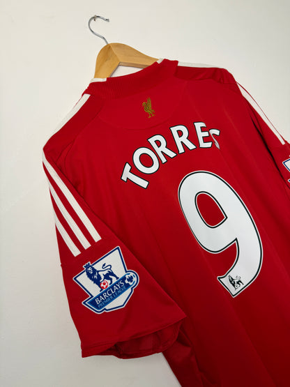 Fernando Torres Liverpool FC 2008-09 home football shirt (XL)