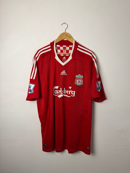 Fernando Torres Liverpool FC 2008-09 home football shirt (XL)