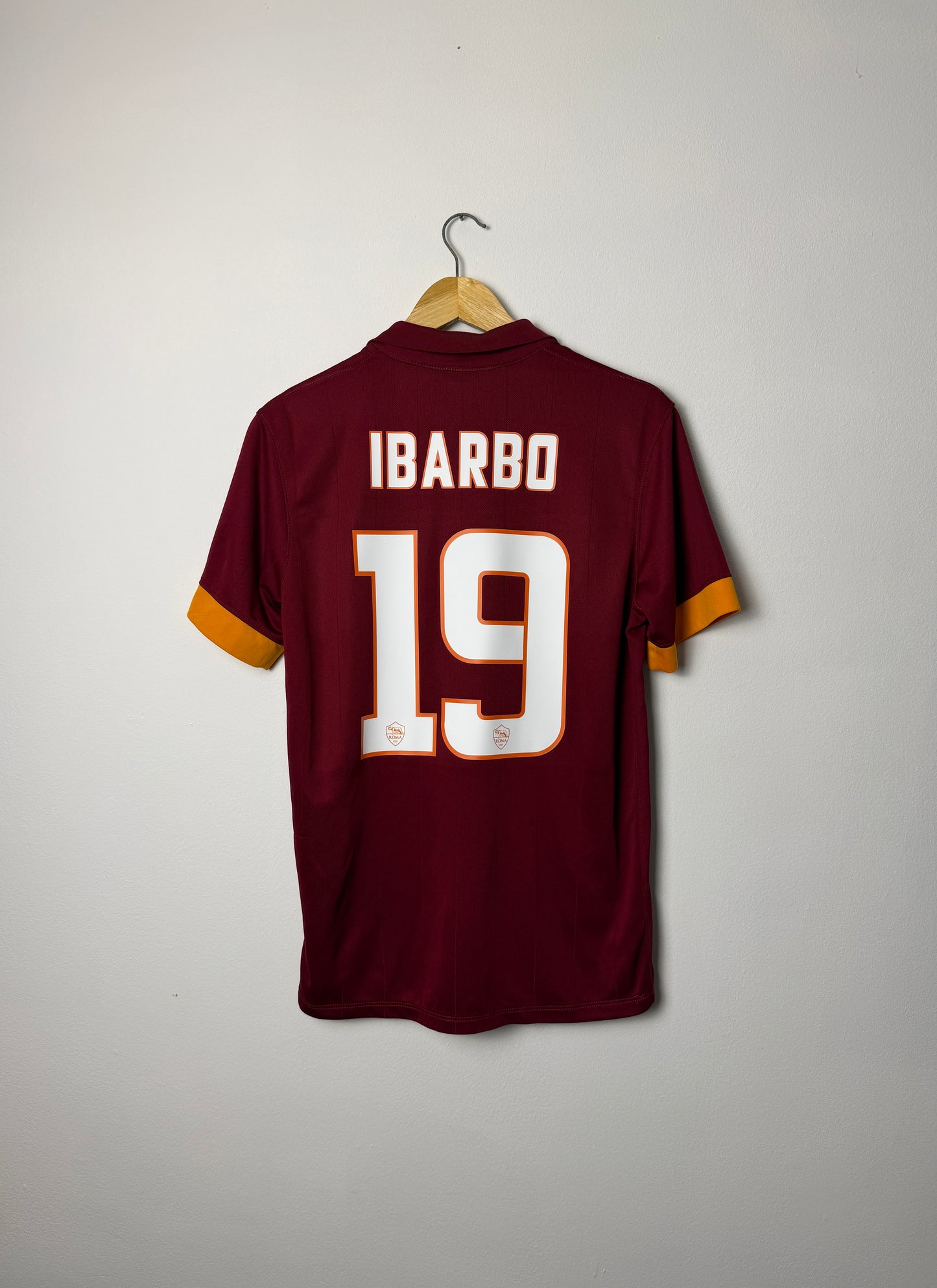 Victor Ibarbo AS Roma 2014-15 home football shirt (M)