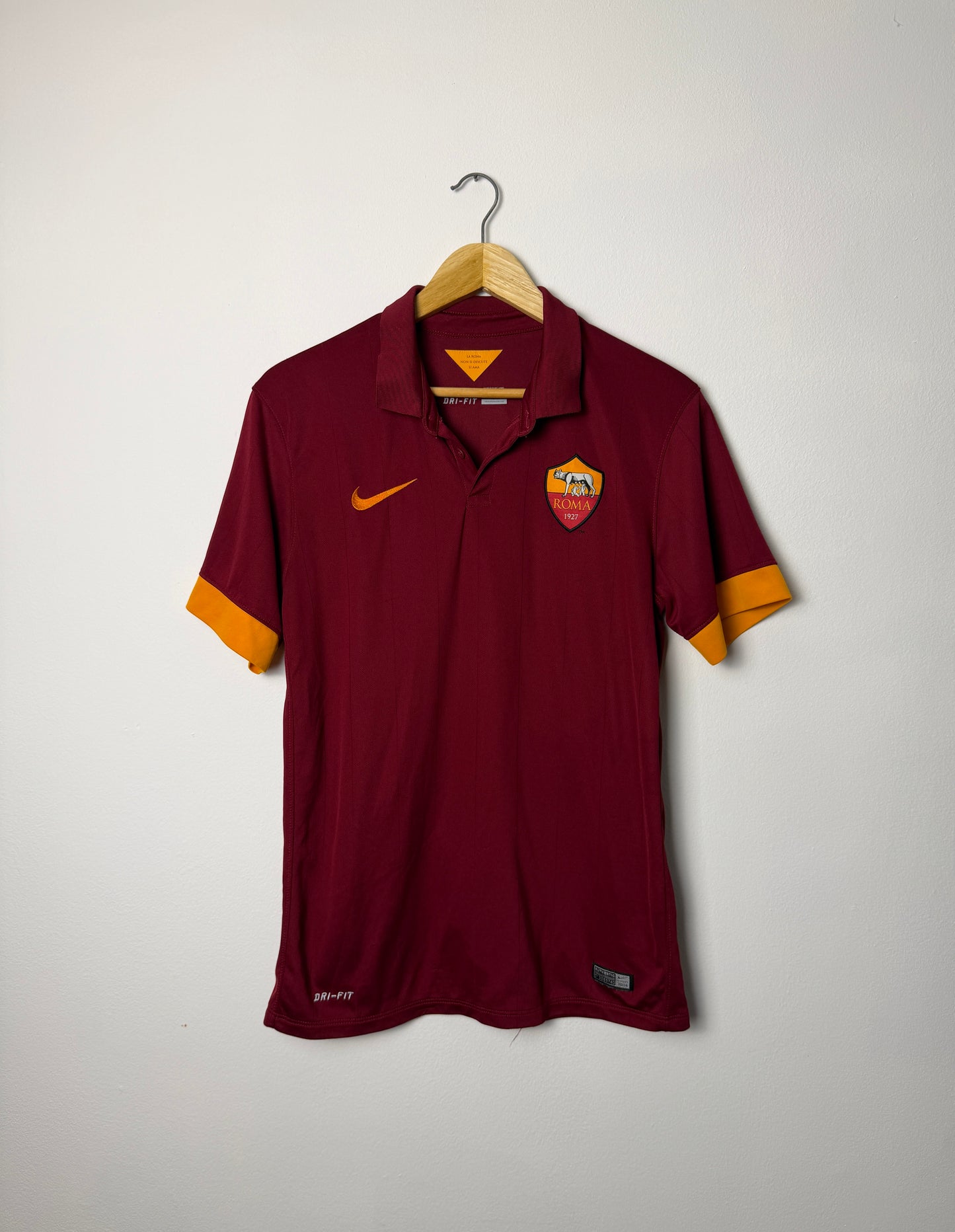 Victor Ibarbo AS Roma 2014-15 home football shirt (M)