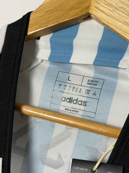 Lionel Messi Argentina 2022 World Cup final home shirt (L)