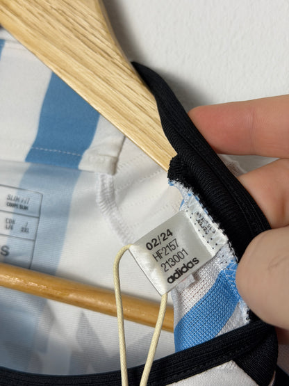 Lionel Messi Argentina 2022 World Cup final home shirt (L)