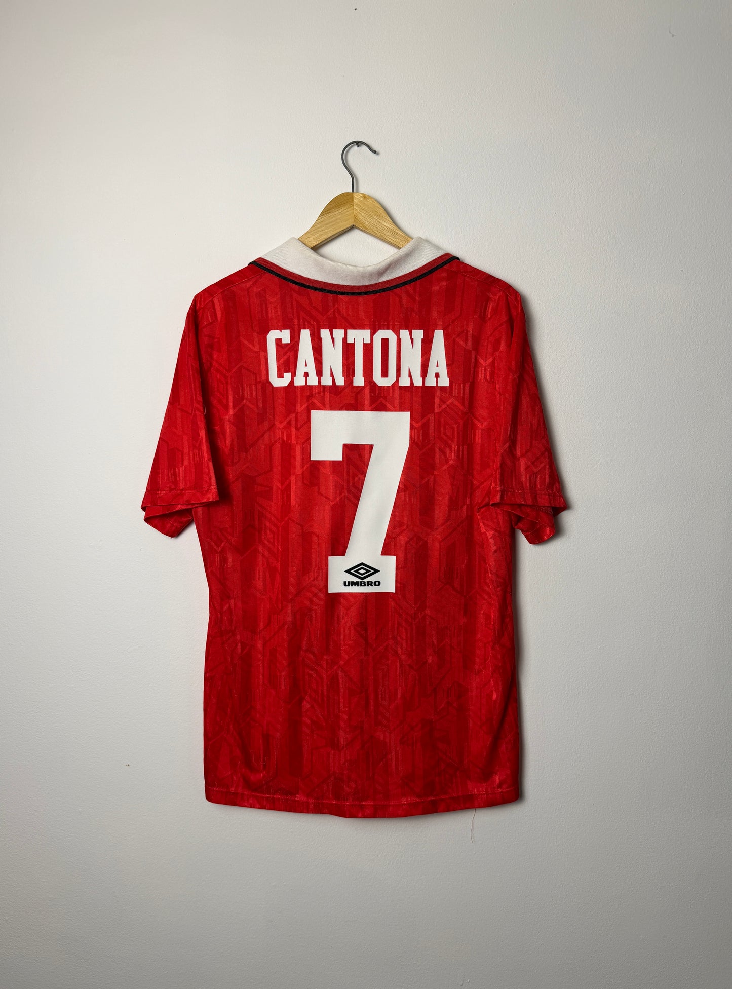 Eric Cantona Manchester United 1992-94 home football shirt (L)