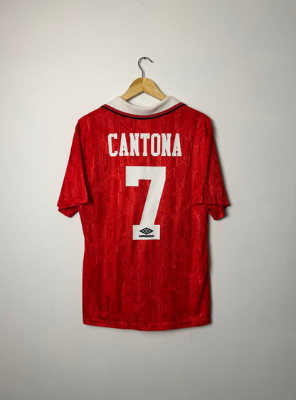 Eric Cantona Manchester United 1992-94 home football shirt (L)