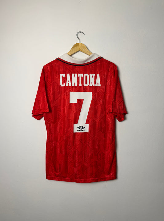 Eric Cantona Manchester United 1992-94 home football shirt (L)