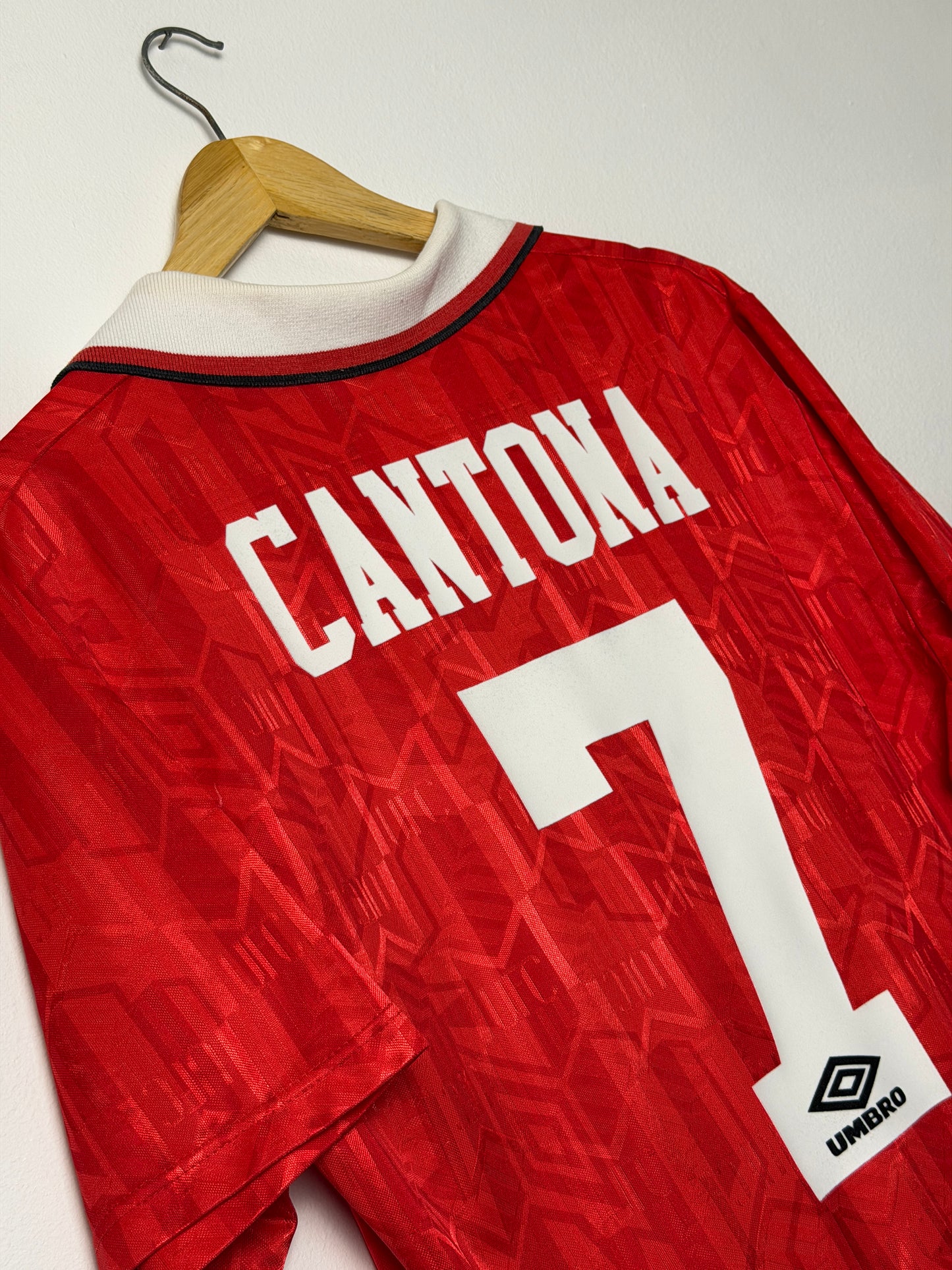 Eric Cantona Manchester United 1992-94 home football shirt (L)