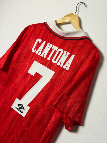 Eric Cantona Manchester United 1992-94 home football shirt (L)