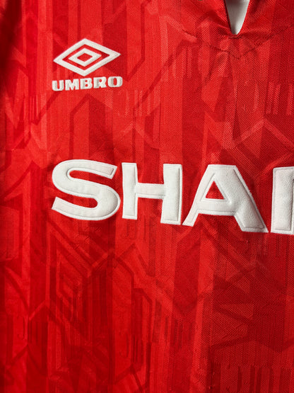 Eric Cantona Manchester United 1992-94 home football shirt (L)