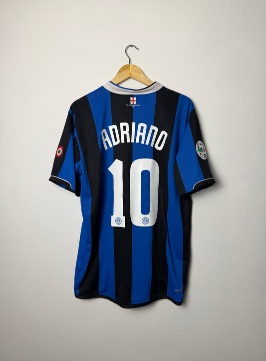 Adriano Inter Milan 2006-07 home football shirt (XL)