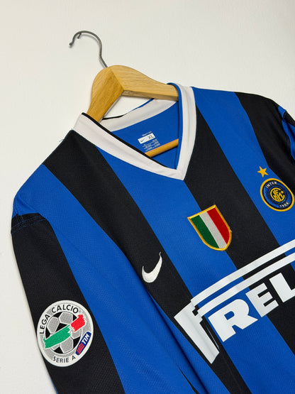 Adriano Inter Milan 2006-07 home football shirt (XL)