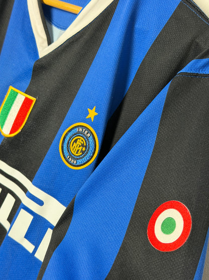 Adriano Inter Milan 2006-07 home football shirt (XL)