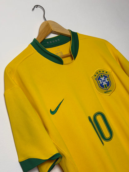 Ronaldinho Brazil 2006 World Cup home football shirt (XL)