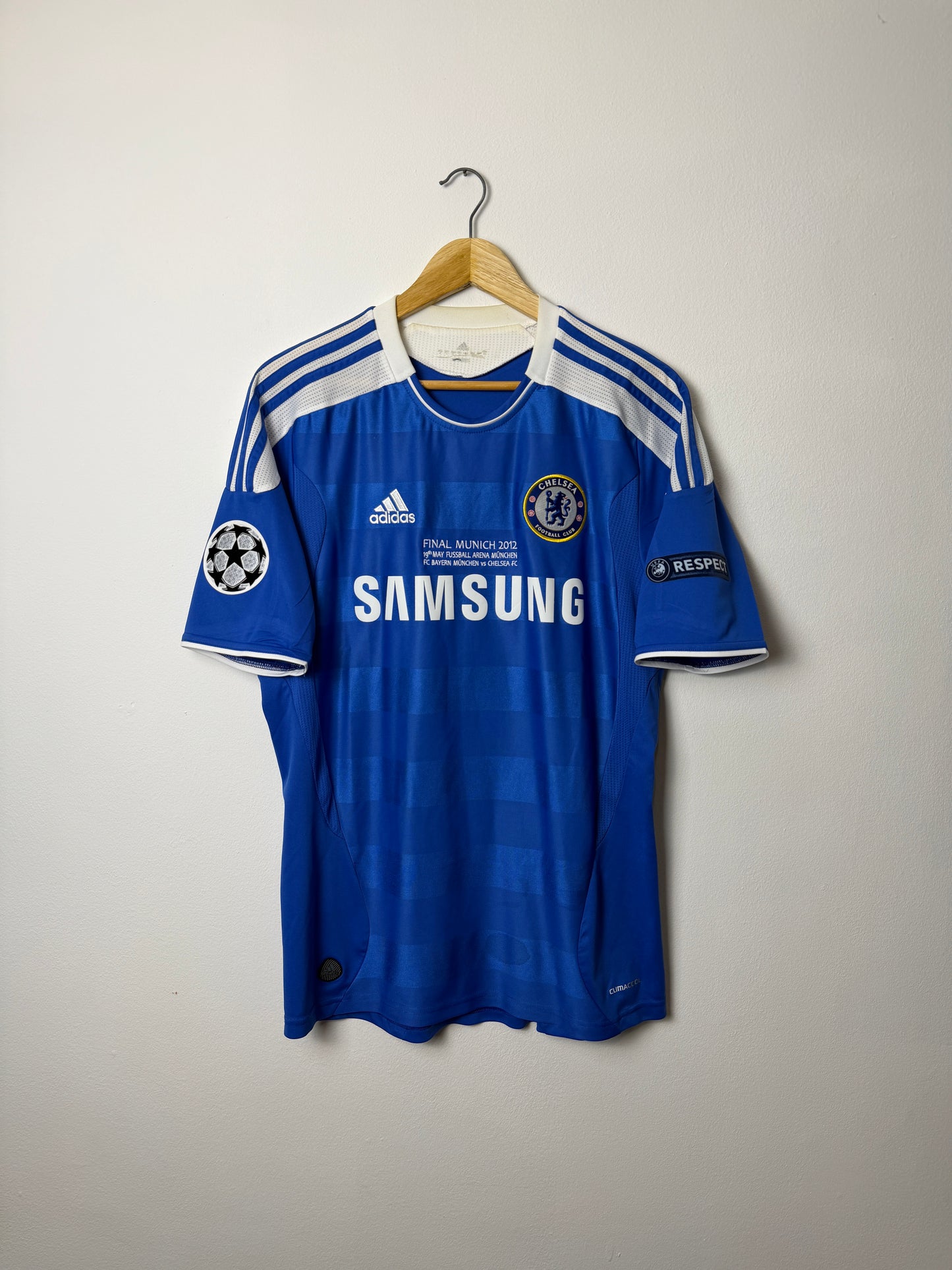 Didier Drogba Chelsea FC 2011-12 champions league final edition home football shirt (M)