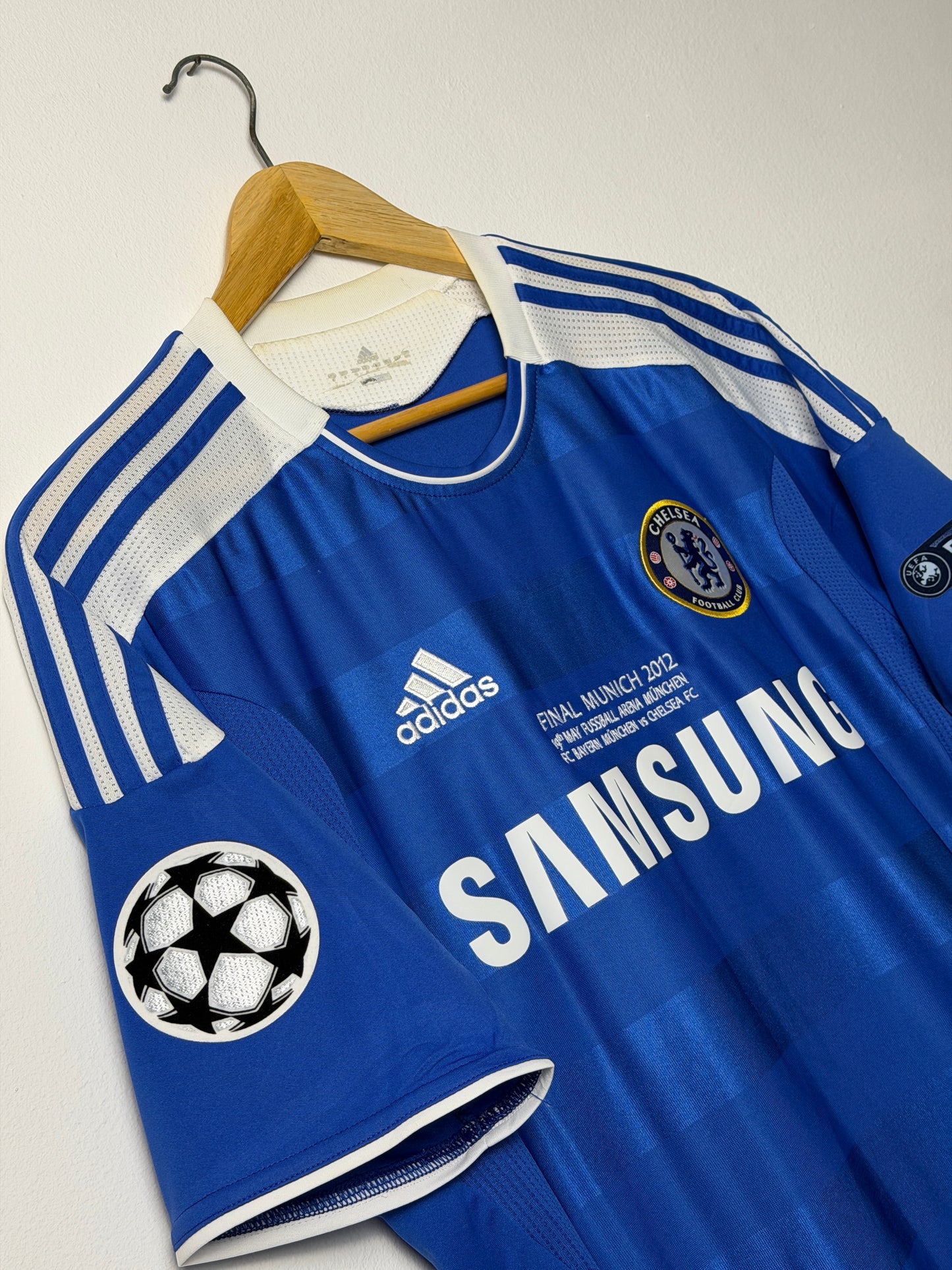 Didier Drogba Chelsea FC 2011-12 champions league final edition home football shirt (M)
