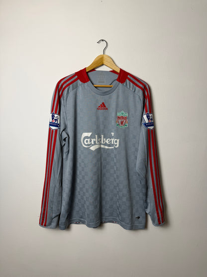Fernando Torres Liverpool FC 2008-09 long sleeve away football shirt (M)