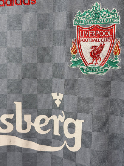 Fernando Torres Liverpool FC 2008-09 long sleeve away football shirt (M)