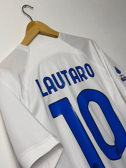Lautaro Martinez Inter Milan 2023-24 away football shirt (L)