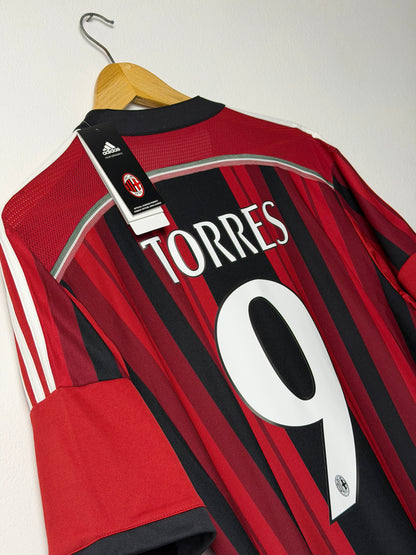 Fernando Torres AC Milan 2014-15 home football shirt (L)