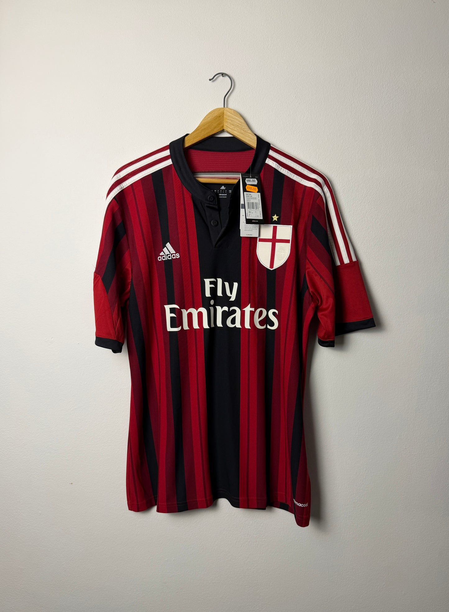 Fernando Torres AC Milan 2014-15 home football shirt (L)