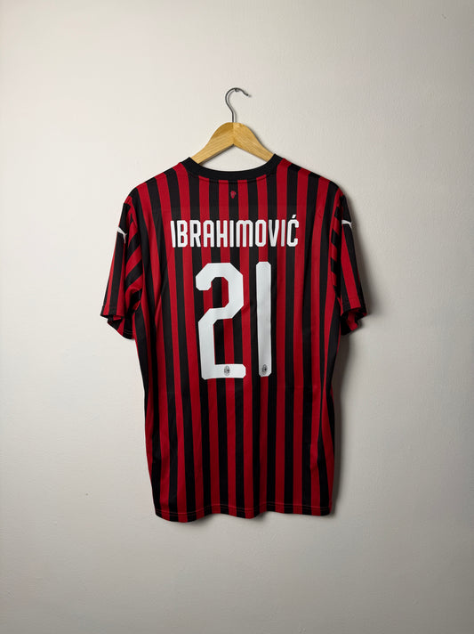 Zlatan Ibrahimovic AC Milan 2019-20 home football shirt (L)
