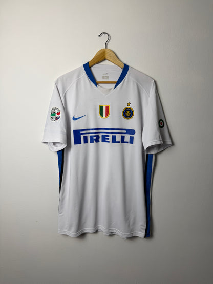 Adriano Inter Milan 2006-07 away football shirt (XL)