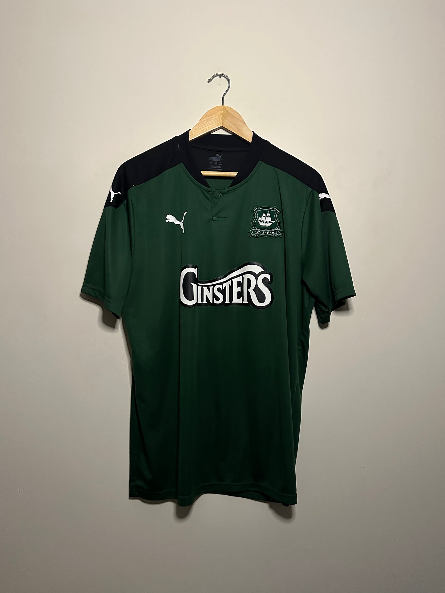 Plymouth Argyle FC 2020-21 home football shirt (XL)