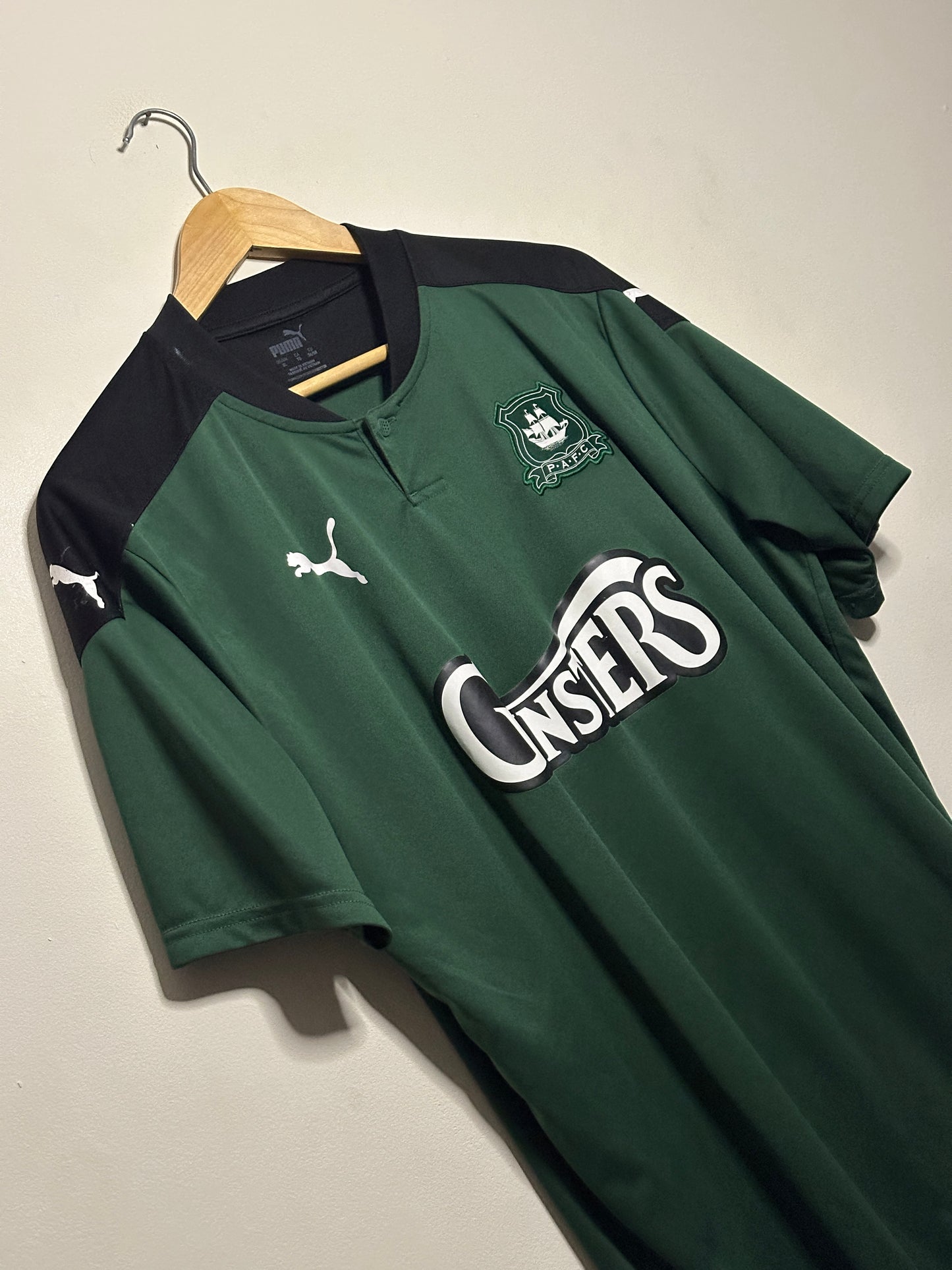 Plymouth Argyle FC 2020-21 home football shirt (XL)