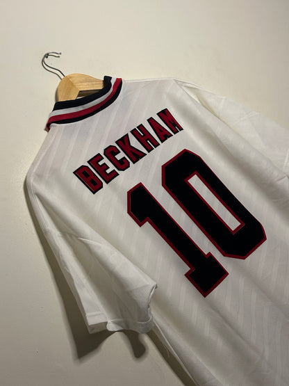 David Beckham Manchester United 1996-97 away football shirt (L)