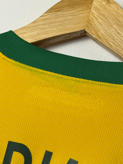 Adriano Brazil 2010 World Cup home football shirt (XL)