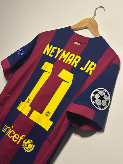 Neymar JR FC Barcelona 2014-15 Champions League final edition home football shirt (M)