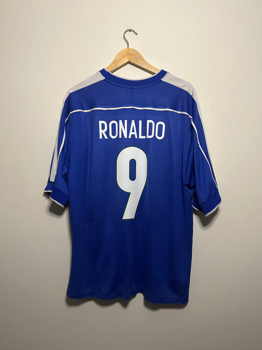 Ronaldo Nazario Brazil 1998 World Cup away football shirt (XL)