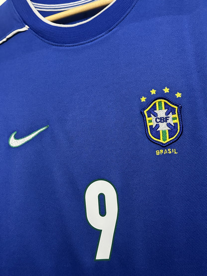 Ronaldo Nazario Brazil 1998 World Cup away football shirt (XL)
