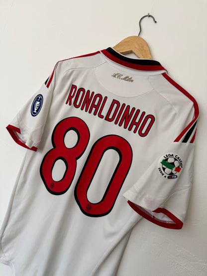 Ronaldinho AC Milan 2009-10 away football shirt (M)